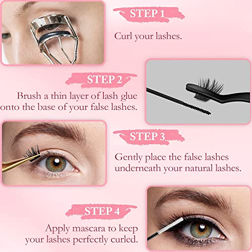 Cluster Lashes 120Pcs 10-16mm Individual Lashes D Curl Professional Lash Extension Kit, DIY False Eyelashes Fluffy Reusable Soft (10-16mm, 120 Cl