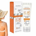 Face Sunscreen,Face Sun Lotion Cream with SPF90,Beauty Skin Care,Anti Sun UVA/UVB Radiation Protection Lotion For Face And Body,SUN Protect for O