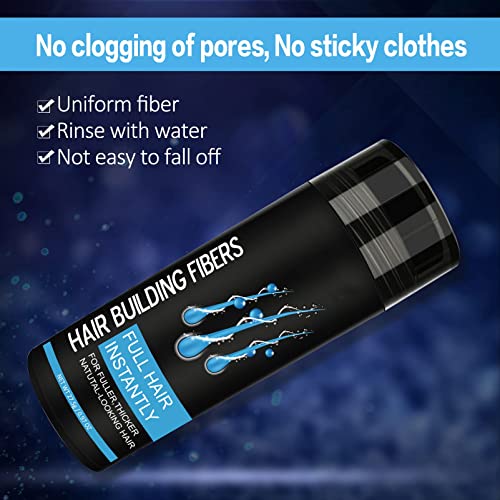 Hair Building Fibers, Professional Quality Fibre Hair Powder Spray Hair Fibres Dark Brown Hair Loss Concealer for Men and Women for Bald Spots &