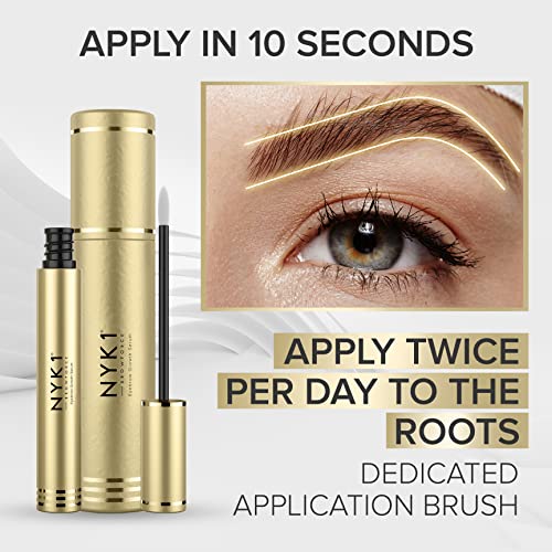 NYK1 BrowForce Eyebrow Growth Serum (8ml) FULLER BROWS Eyebrow Serum And Lash Serum For EXCEPTIONAL RESULTS - Brow Serum And Eyelash Growth Serum