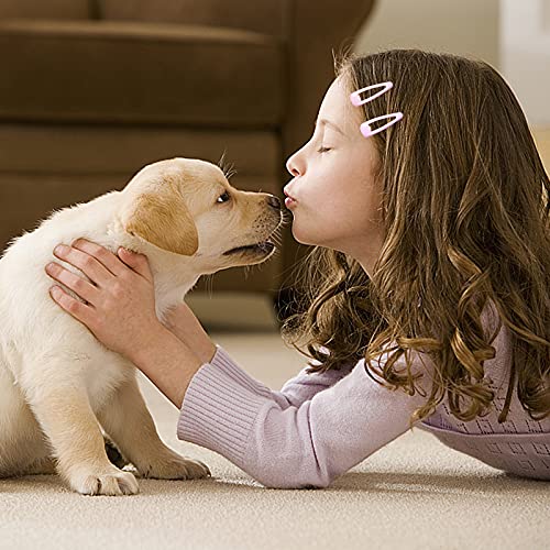 Jinlaili 30 Pcs Baby Snap Hair Clips, 3cm Metal Snap Hair Clips Kids, Mini Barrette Hair Clips, Candy Color Small Hair Clips, Baby Girl Hairpin,