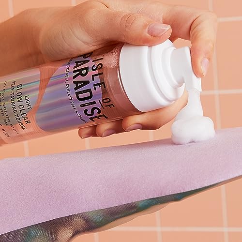 Isle of Paradise Self Tan Mousse, Dark (200 ml) Self Tanning Foam, Natural Ingredients & Vegan (packaging may vary)