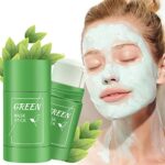 Green Tea Cleansing Mask Stick, Deep Cleansing Clay Mask for Blackhead Removal, Skin Care, Oil Control, Moisturizing, Pore Cleaning, etc. Suitabl