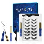 Magnetic Eyelashes, Magnetic Eyelashes Natural Look, Waterproof False Lashes Ultra Lightweight Easy to Use - No Glue Needed [7 Pairs]