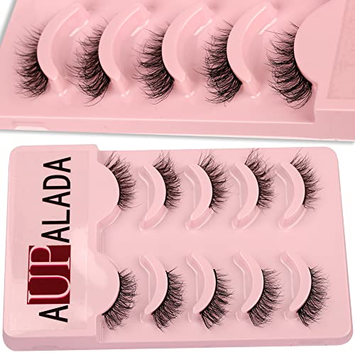 False Eyelashes Half Lashes Natural Wispy Cat Eye lashes Fluffy Volume Strip 1/2 lashes Accent Corner 3/4 Eye Lashes Cluster DIY Fake Eyelashes P