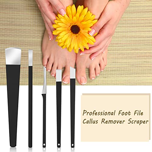 Dacitiery 7Pcs Professional Pedicure Knife Kits, Stainless Steel Pedicure Knife Dead Skin Corn Foot Callus Remover with Storage Bag and Pumice St
