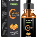 Vitamin C Serum Face, with Hyaluronic Acid, Vitamin E, Compath 20% Vitamin C Natural&Organic Serum, Restore&Boost Collagen, Anti Wrinkle, Firming