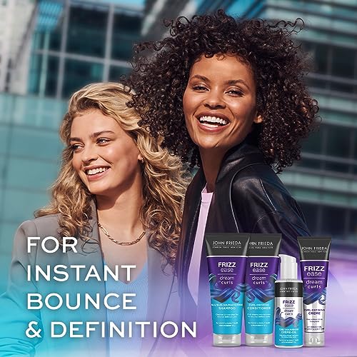 John Frieda Frizz Ease Dream Curls Curl Nourishing Crème Oil 100ml, Styling Cream for Curly and Wavy Hair, Curl Defining Cream