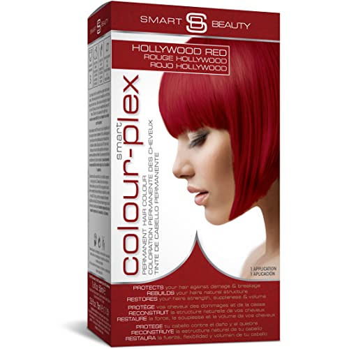 Smart Beauty Red Hair Dye Permanent with Plex Anti-Breakage Technology that Protects Rebuilds Restores Hair Structure, Permanent Hair Colour, Plu