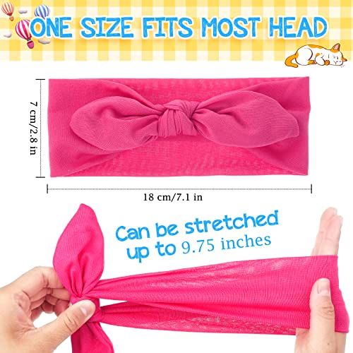 Sibba 2 Pieces Headbands Vintage Rabbit Ear Bow Headwraps Boho Headband Rabbit Ear Hairband Hair Accessories for Women Girls(Yellow)