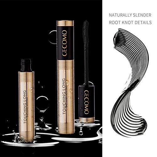 Mimore Mascara Long Lasting Waterproof & Smudge-Proof Natural Fiber Lash Mascara, Lengthening and Thick, fiber Mascara Volume Enhancer Eye Lash M