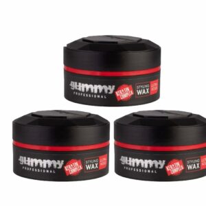3x Gummy Styling Wax 150mL Ultra Hold, Provides Moisturization and Extra Bright Look During All Day Long, Perfect for Dynamic Hairstyle, Long Las