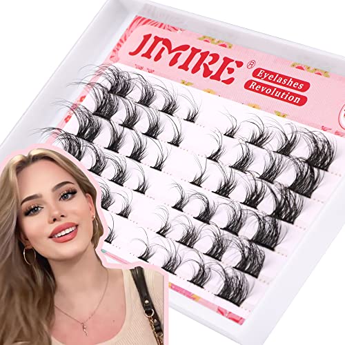 Lash Clusters 108Pcs DIY Eyelash Extenisons Natural Look Wispy Clusters Lashes 8-16MM D Curl Individual Lashes DIY at Home Wispy Fluffy Lash Exte