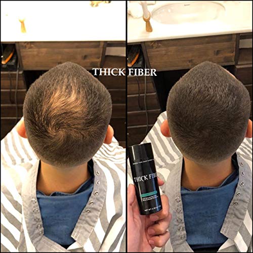 THICK FIBER Hair Fibres (Pack of 1 DARK BROWN) | Hair Powder for Thinning Hair 25g Bottle | Makes Thin Hair Look Thicker in Seconds | Hair Loss C