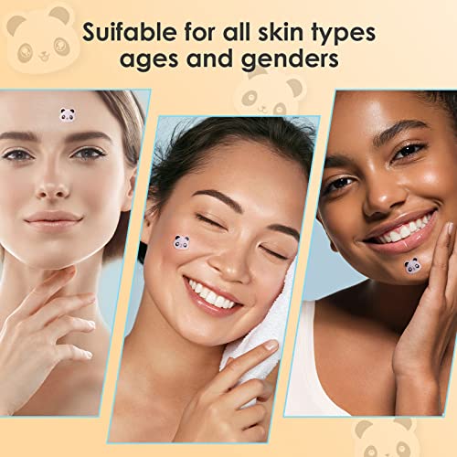 AUSLKA Panda Pimple Patches - 120 Patches, Hydrocolloid Spot Dots - Blemishes Patch - Pimple Stickers,Patches To Cover Facial Blemishes