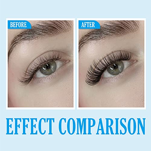 Lash Clusters DIY Eyelash Extension Kit with Bond Seal Tweezers Individual Lashes Kit 10-12-14MM Mixed Length D Curl Wispy 72Pcs Clusters Lashes