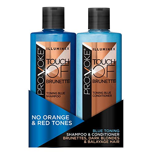 PRO:VOKE Cool It Blue Toning Sulphate-Free Shampoo and Conditioner duo pack 200 ml, No Red and Orange Brassy Tones for Brunettes, Warm Blondes, H