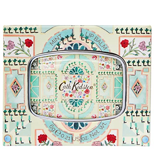 Cath Kidston The Garden Path Mirror Compact Lip Balm | Help Lips Feel Soft | Enriched With Essential Oils | Cruelty Free & Vegan Friendly | 6g