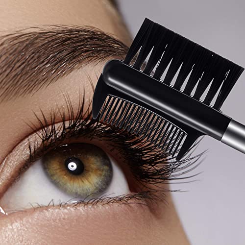 Eyebrow Eyelash Shaper Eyelash Comb Eyebrow Brush 3-in-1 Multifunction for Separating Lashes Eliminating Mascara Clumps and Grooming and Shaping