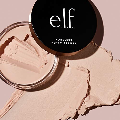 e.l.f. Poreless Putty Primer, All Day Wear, Velvet Texture, Poreless Effect, Universal Sheer, 0.74 Oz (21g)