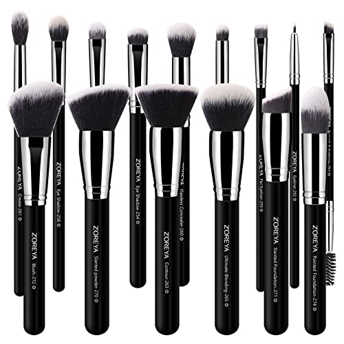 Makeup Brushes Zoreya Makeup Brush Set Premium Foundation Brush Kabuki Brush With Soft and Cruelty-Free Synthetic,for Cosmetics Foundation Concea