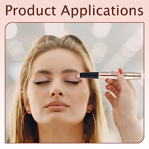 Glitter Eyeshadow Stick Pearl Shimmer Cream Dual Ended Eyeshadow Pen Crayon Smooth Long Lasting Waterproof Brightener Highlighting Stick Create G