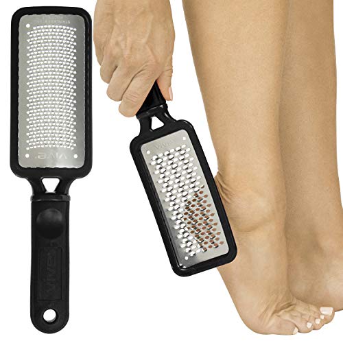Vive Foot File - Callus Remover Pedicure Tool for Men & Women Foot Care - Dead Skin Scrub Shaver & Rough Patch Eliminator Remover for Dry & Wet T