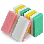 Foot Pumice Stone for Feet, 2 in 1 Double Sided Hard Skin Callus Remover Scrubber Pedicure Exfoliator Tool for Dead Skin Pack of 6