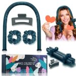 High Resilience Sponge Heatless Curling Rod Headband, Women Curls, Soft and Comfortable Sleep Silk No Heat Curls Ribbon, Adjustable Wave Iron Kit