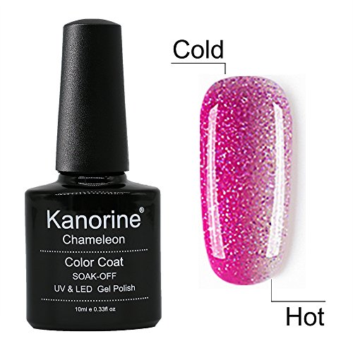 Kanorine Temperature Color Changing Gel Nail Polish UV LED Soak Off Gel Varnish Manicure Colour Changing Art Gel Polish 10mL