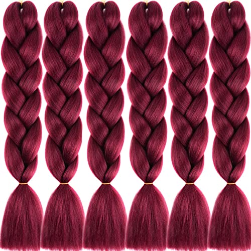 LDMY Hair for Braiding-Jumbo Braids, Long Colorful Ombre Pink Purple Jumbo Braiding Hair Extensions Kanekalon Jumbo Braid Wigs for Women Syntheti