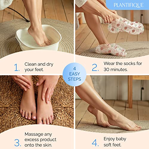 Hydrating Foot Mask for Dry & Cracked Feet - 2 Pack Hydrating Socks for Soft Heels - Intense Moisturizing and Repairing Dry Rough Skin - Foot Spa