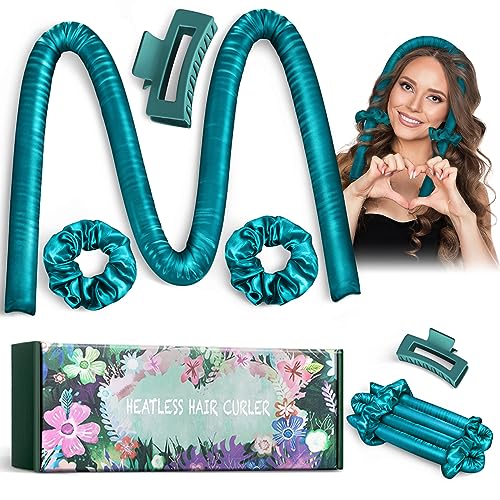 Heatless Curlers headband, High Resilience Sponge Heatless Curls DIY Long Hair Styling Tools, No Heat Silk Curling Ribbon, Heatless Curelrs Suita