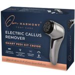 Own Harmony Electric Hard Skin Remover with Vacuum Absorption - Professional Pedicure Tools for Pedi Callus Foot Care - 3 Rollers Electronic Feet