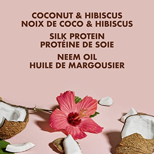 Shea Moisture Coconut & Hibiscus Curl & Shine Shampoo and Conditioner Set W/silk Protein and Neem Oil 13 Oz Bottles by Shea Moisture