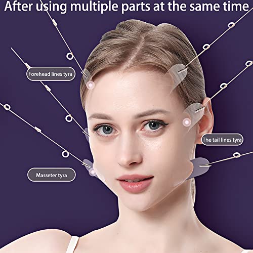 Cdemiy Face Lift Tape, 20 Pcs Face Tape Lift with 8 Thin String, Invisible Face Lifting Tape, Instant Face Lift Band, Face Thin Tape for Tighteni