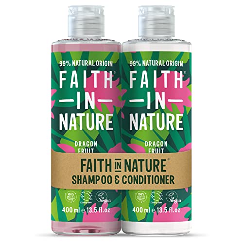 Faith In Nature Natural Grapefruit & Orange Shampoo and Conditioner Set, Invigorating, Vegan & Cruelty Free, No SLS or Parabens, For Normal to Oi