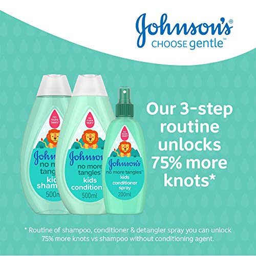 Johnson'S Baby No More Tangles Kids Conditioner, Gently Unlocks Knots And Tangles For Comb Friendly Hair, Ph Balanced, 500 ml (Pack Of 1)