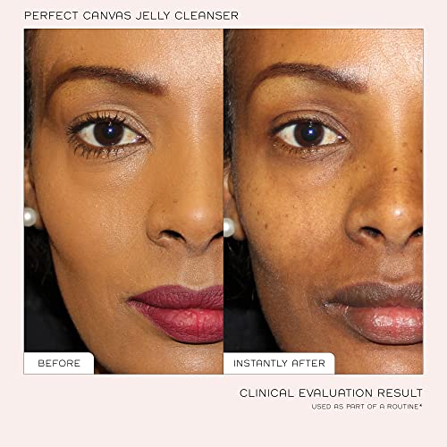 REN Clean Skincare - Perfect Canvas Clean Jelly Oil Cleanser - Tri-Phase Facial Cleanser Transforms from Cleansing Jelly to Facial Oil to Cleansi