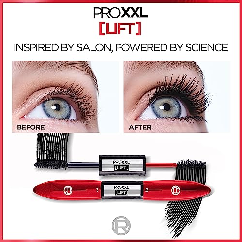 L'Oréal Paris Mascara, Salon Lash Lift, With Pro-Keratin, Long-lasting, No Clumping or Smudging, Pro XXL Lift, Black
