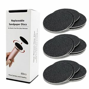 2 Box (120pcs) Electric Callus Remover Replacement Disk Pads Self-Adhesive Sandpaper Discs, Coarse 180 Grit