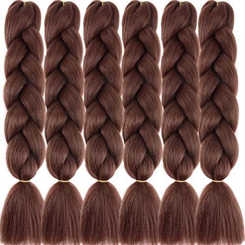 LDMY Hair for Braiding-Jumbo Braids, Long Colorful Ombre Pink Purple Jumbo Braiding Hair Extensions Kanekalon Jumbo Braid Wigs for Women Syntheti
