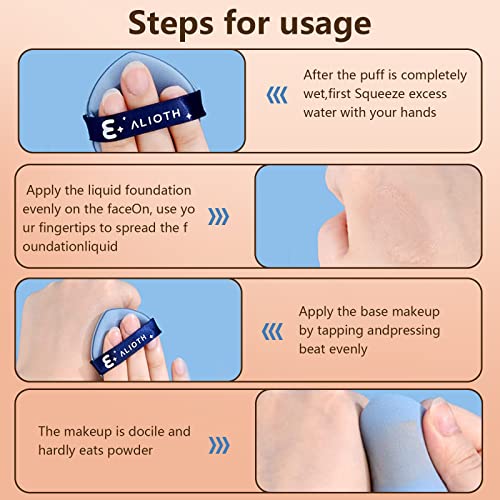 Makeup Brushes Rose Golden 14 Pcs Makeup Brush Set with 2 Powder Puffs Premium Synthetic Kabuki Brushes for Foundation Face Powder Blush Eyeshado