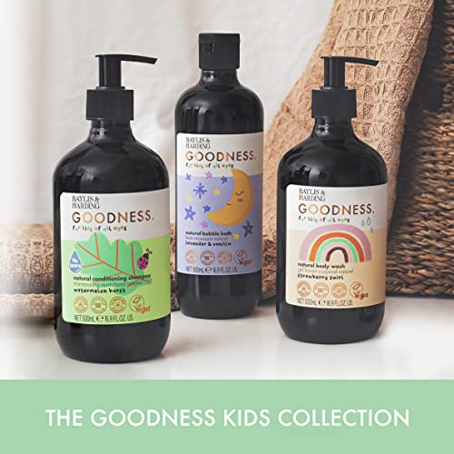 Baylis & Harding Goodness Kids Watermelon Burst No Tears Natural Conditioning Shampoo 500ml, (Pack of 3) - Vegan Friendly