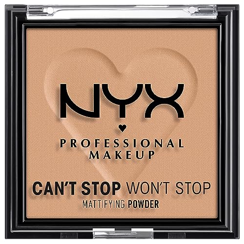 NYX Professional Makeup Can't Stop Won't Stop Mattifying Powder, Matte Finish, Light