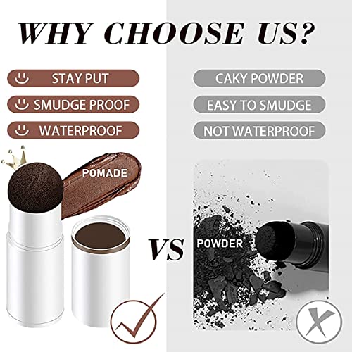 Eyebrow Stamp and Eyebrow Stencil Kit, Waterproof Long-Lasting Eyebrow Stamp with 10pcs Reusable Eyebrow Stencil Makeup Kit (Soft Brown)