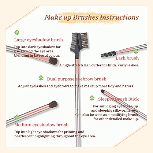 Make up Brushes,TTRWIN 18 Pcs Professional Makeup Brush Set Synthetic Kabuki Face Blush Lip Eyeshadow Eyeliner Foundation Powder Cosmetic Brushes