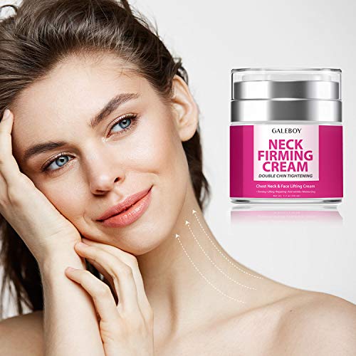 Neck Firming Cream, Anti Aging Moisturizer for Neck & Décolleté , Neck Cream, Double Chin Reducer, Skin Tightening Cream