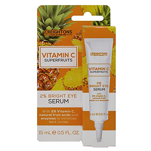 Creightons Vitamin C Superfruits 2% Bright Eye Serum (15 ml) - A Lightweight Moisturiser with 2% Vitamin C, Natural Fruit Acids and Enzymes to Re
