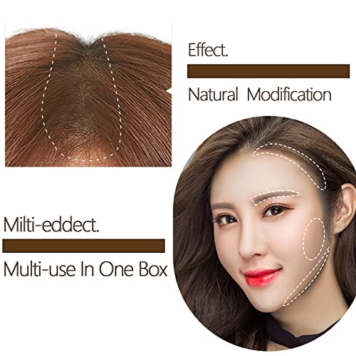 Instantly Hairline Shadow - Hairline Powder - Quick Cover Grey Hair in Hair Regrowth Treatments - Windproof Sweatproof Hair Touch-Up for Root Con